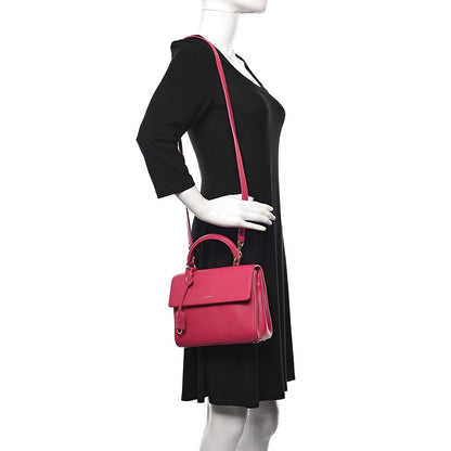 Saint Laurent Grained Calfskin Small Moujik Top Handle Bag Fuchsia 2 of 10