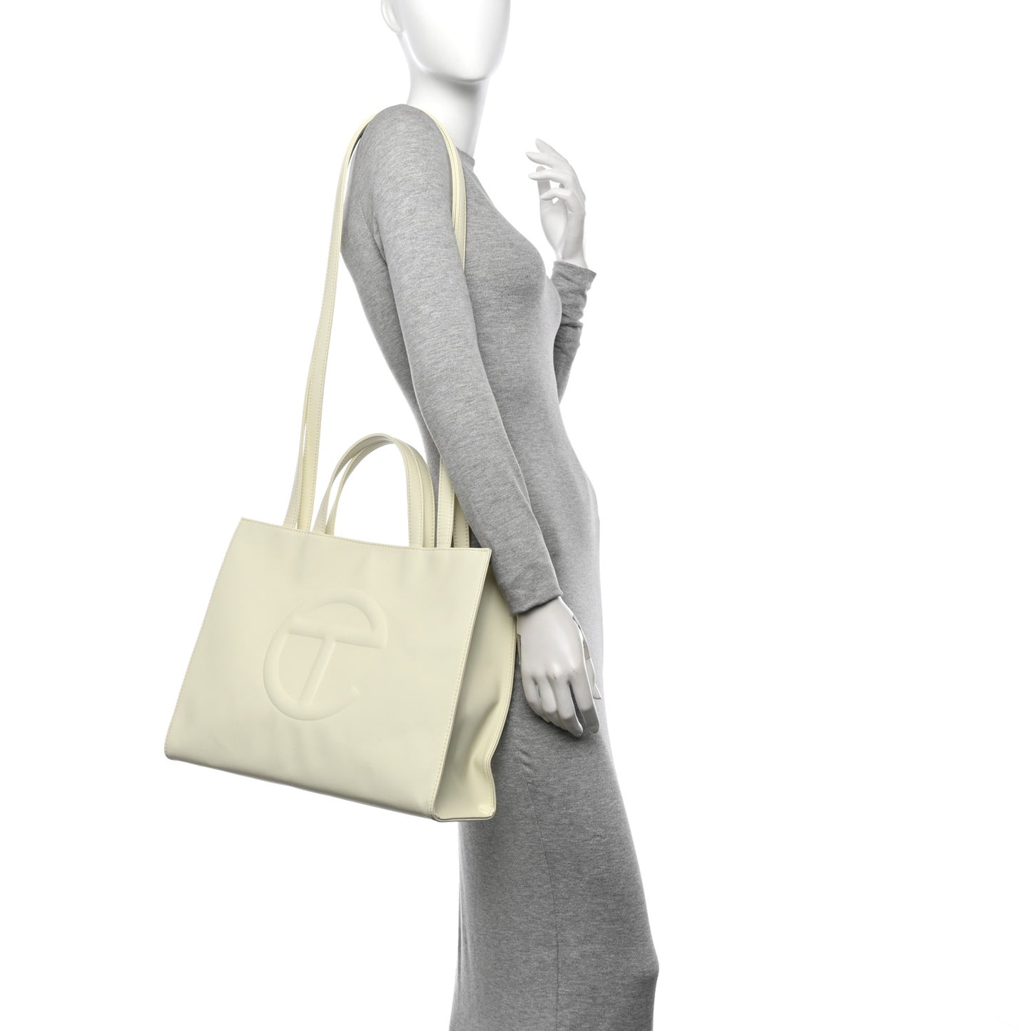 Vegan Leather Medium Shopping Bag Glue