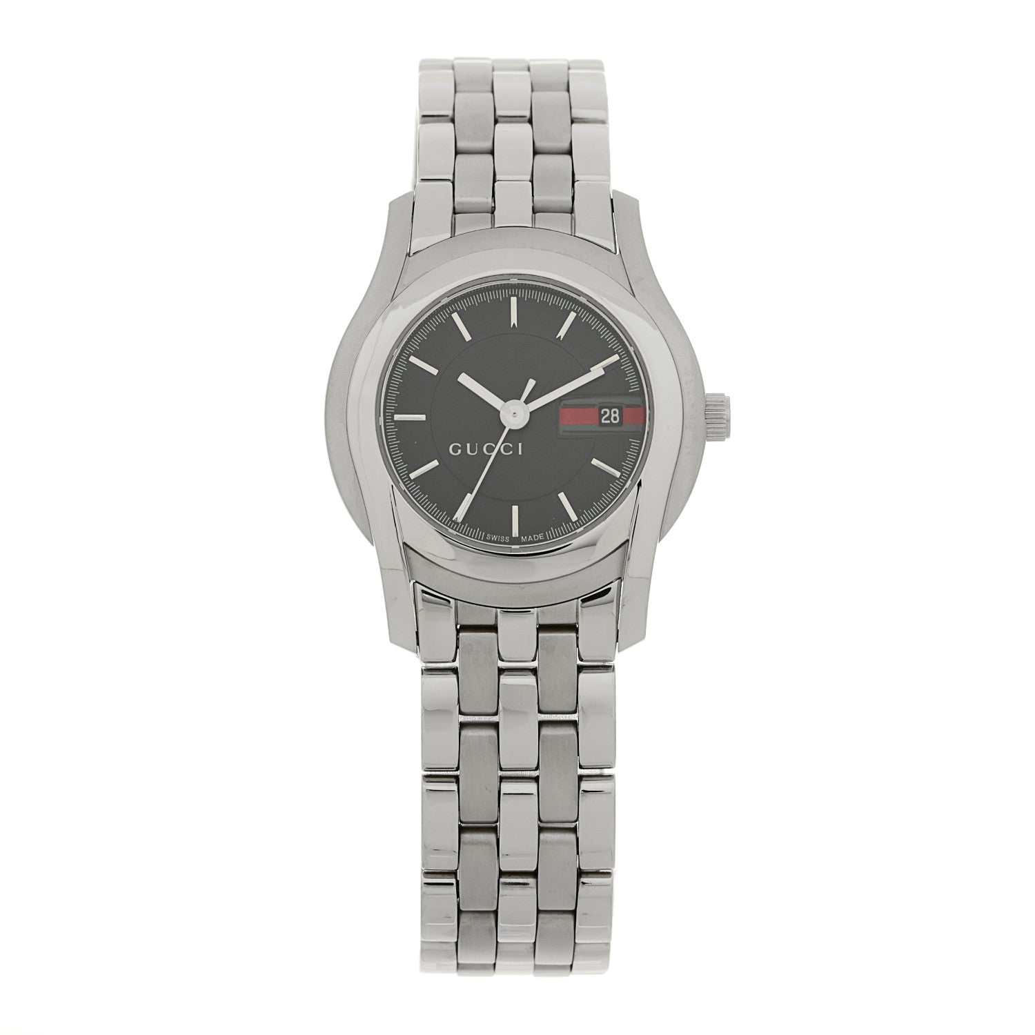 Gucci Stainless Steel 27mm 5500L Quartz Watch Black 1 of 4