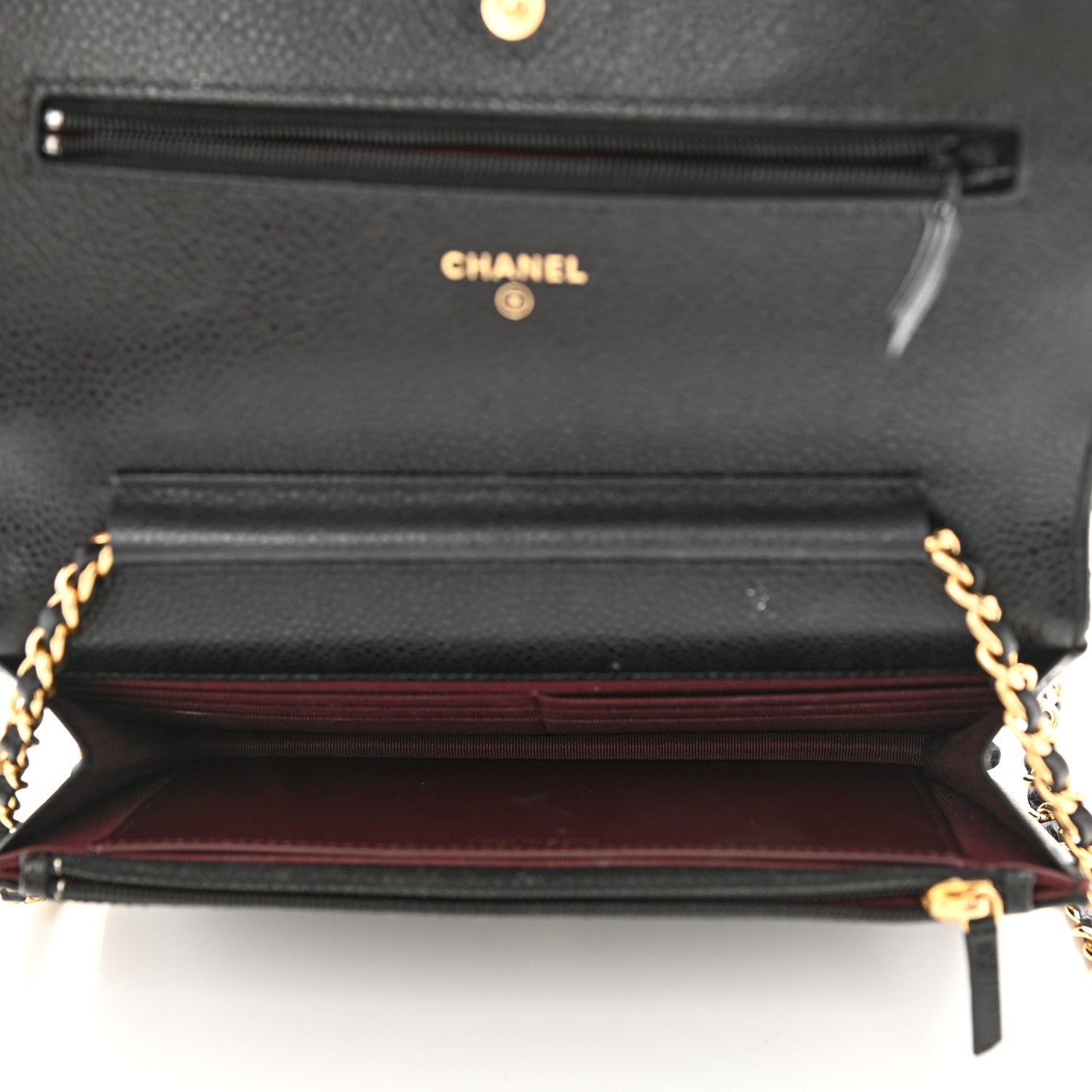 Chanel Caviar Quilted Wallet On Chain WOC Black 5 of 10