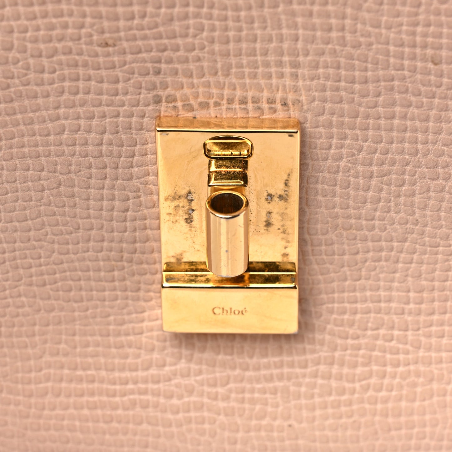 Grained Calfskin Lambskin Mini Bi-Color Drew Shoulder Bag Powder Beige Caramel