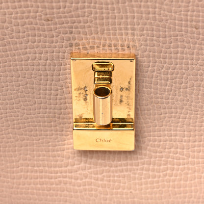 Chloe Grained Calfskin Lambskin Mini Bi-Color Drew Shoulder Bag Powder Beige Caramel 13 of 15