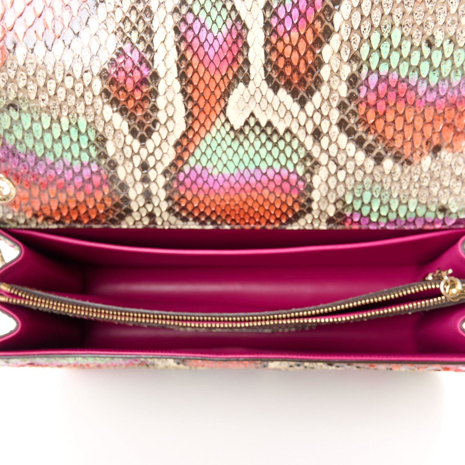 Bulgari Elaphe Serpenti Forever Crossbody Bag Pink Multicolor 5 of 10
