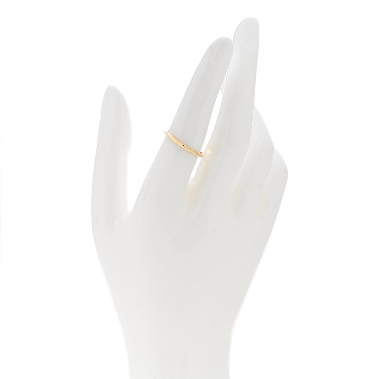 18K Yellow Gold 2mm Knife Edge Wedding Band Ring 54 6.75