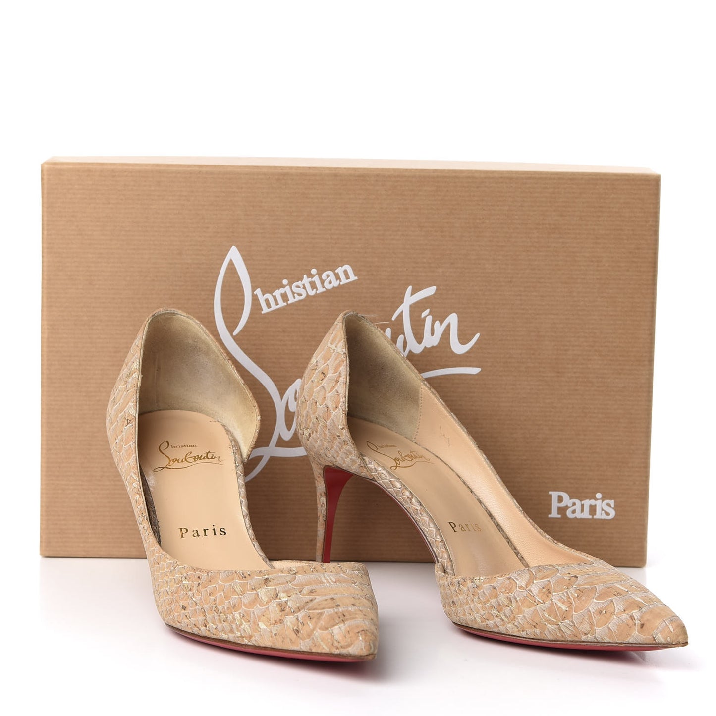 Liege Embossed Iriza 70 Pumps 35 Beige