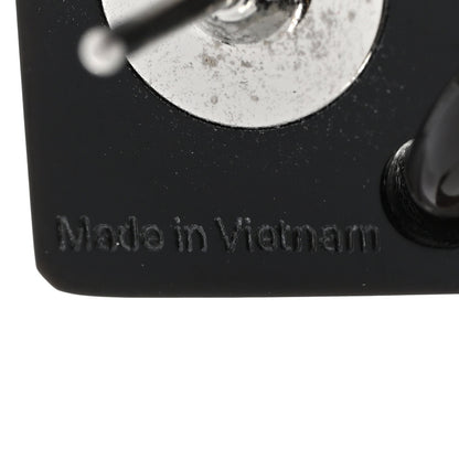 Hermes Buffalo Horn Lacquer Hava Earrings Black Blue 5 of 5