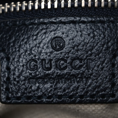 Gucci GG Supreme Monogram Textured Calfskin Web Large Attache Shoulder Bag Beige Blue 6 of 12