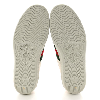 Gucci X FREYA HARTAS Calfskin Miro Soft Web Mythical Creature Embroidered Mens Ace Sneakers 9.5 New Mystic White 6 of 9