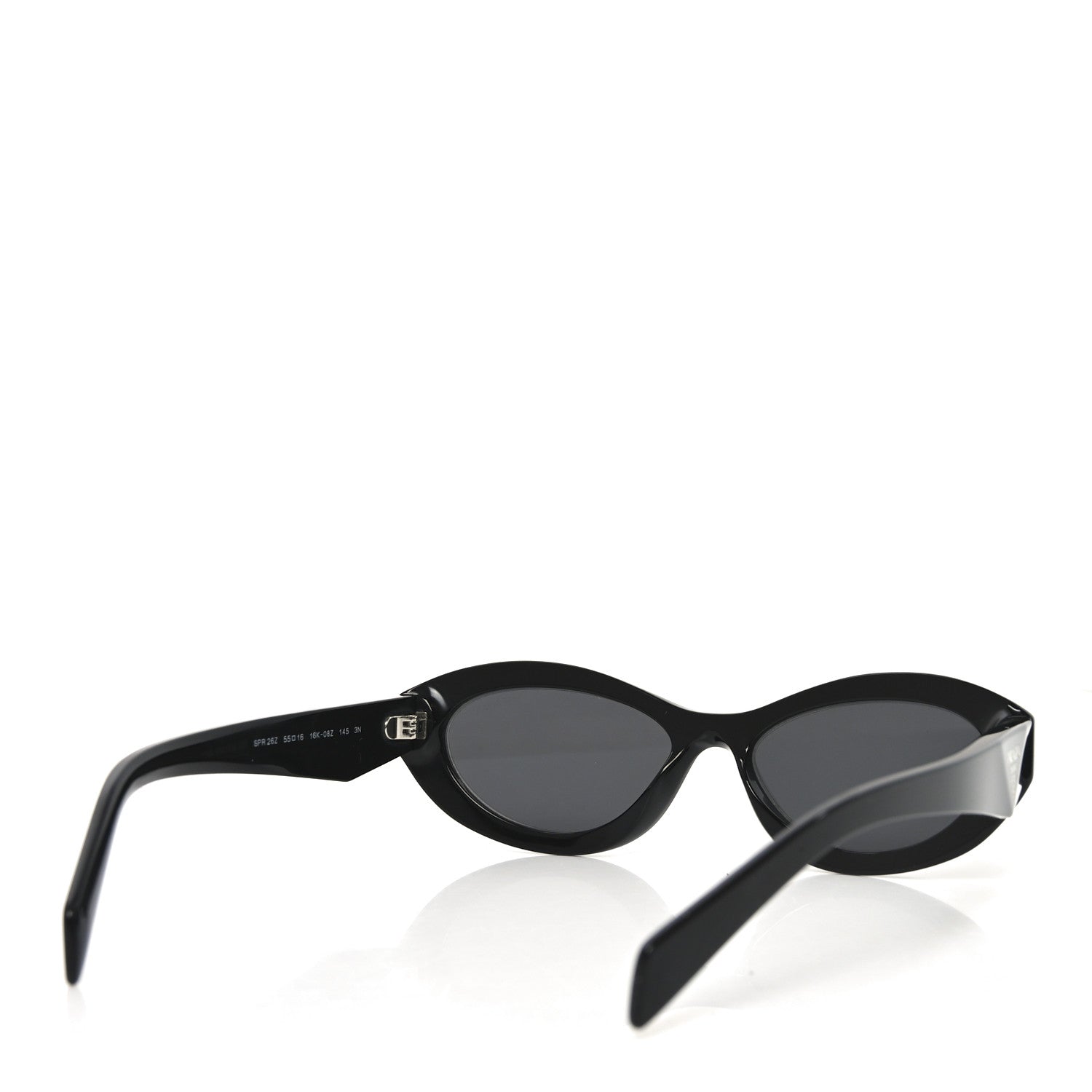 Prada Acetate Oval Sunglasses SPR 26Z Black 1856406 – FASHIONPHILE