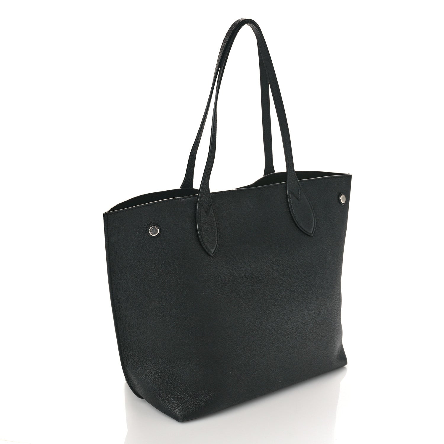 Louis Vuitton Calfskin Lockme Go Tote Black 3 of 8