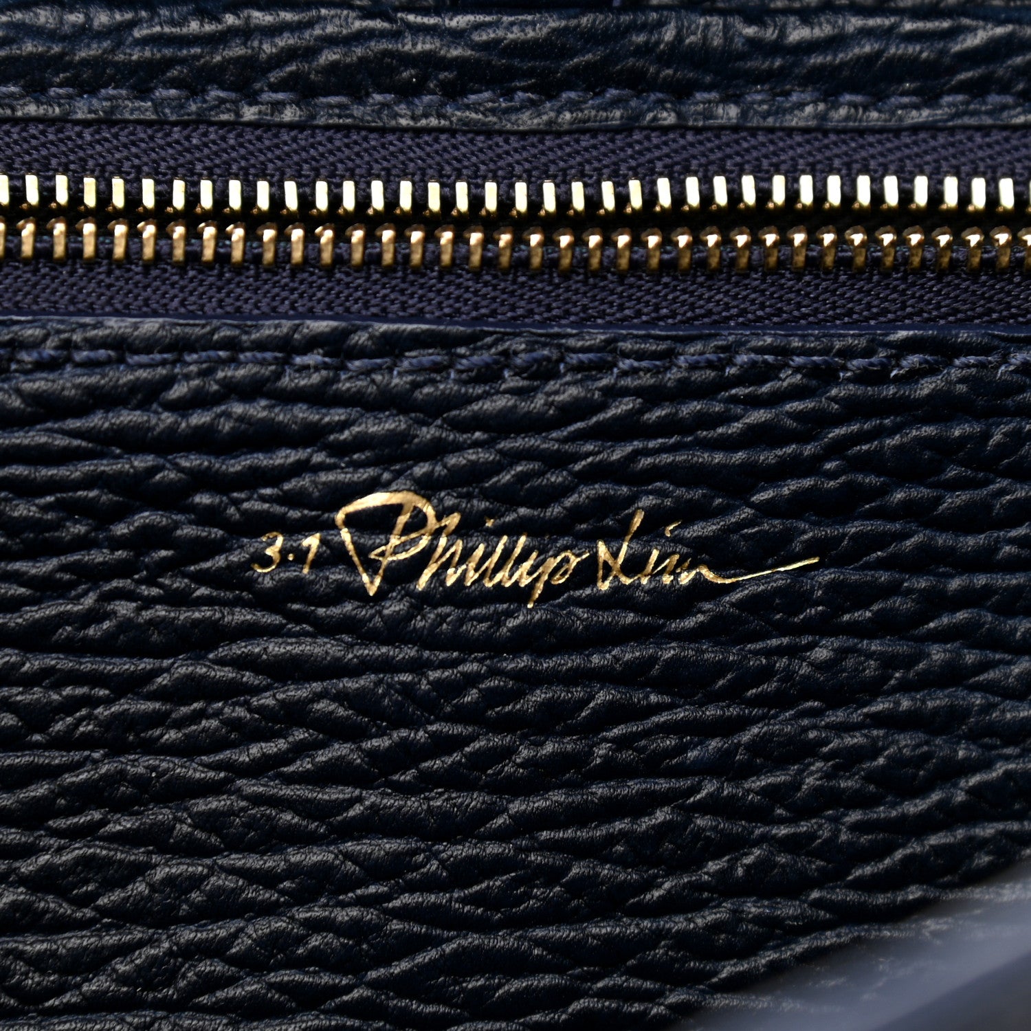 3.1 Phillip Lim Textured Calfskin Medium Pashli Satchel Ink 5 of 9