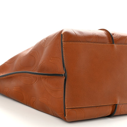 Chloe Smooth Calfskin C Embossed Medium Vick Tote Caramel 8 of 11