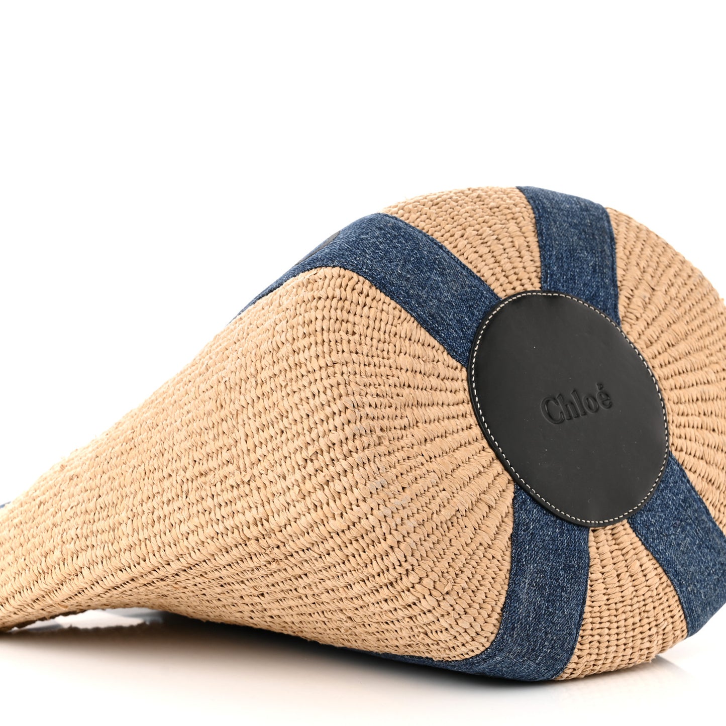 Woven Large Woody Basket Tote Denim