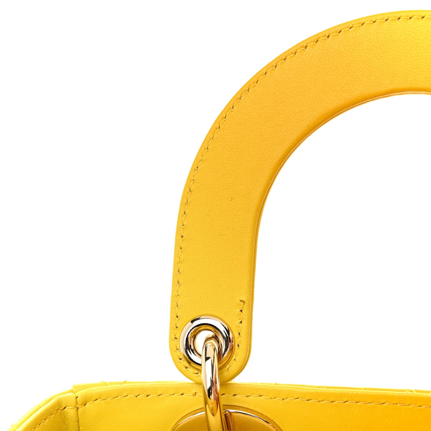 Lambskin Cannage Gradient Small My ABCDior Lady Dior Yellow
