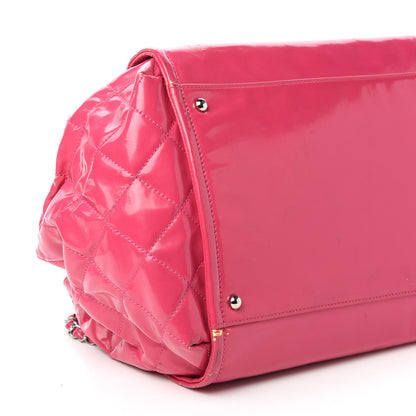 Chanel Vinyl Lipstick Ligne Accordion Tote Pink 6 of 16
