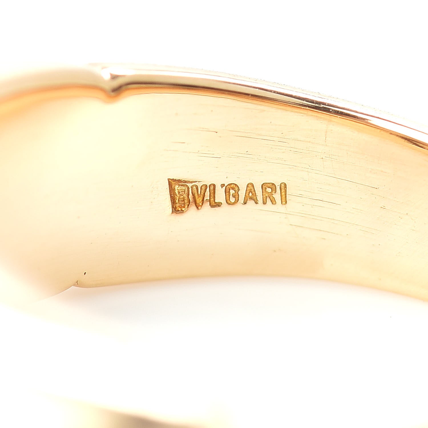 Bulgari 18K Yellow Gold Stainless Steel Celtica Ring 48 4.5 6 of 6