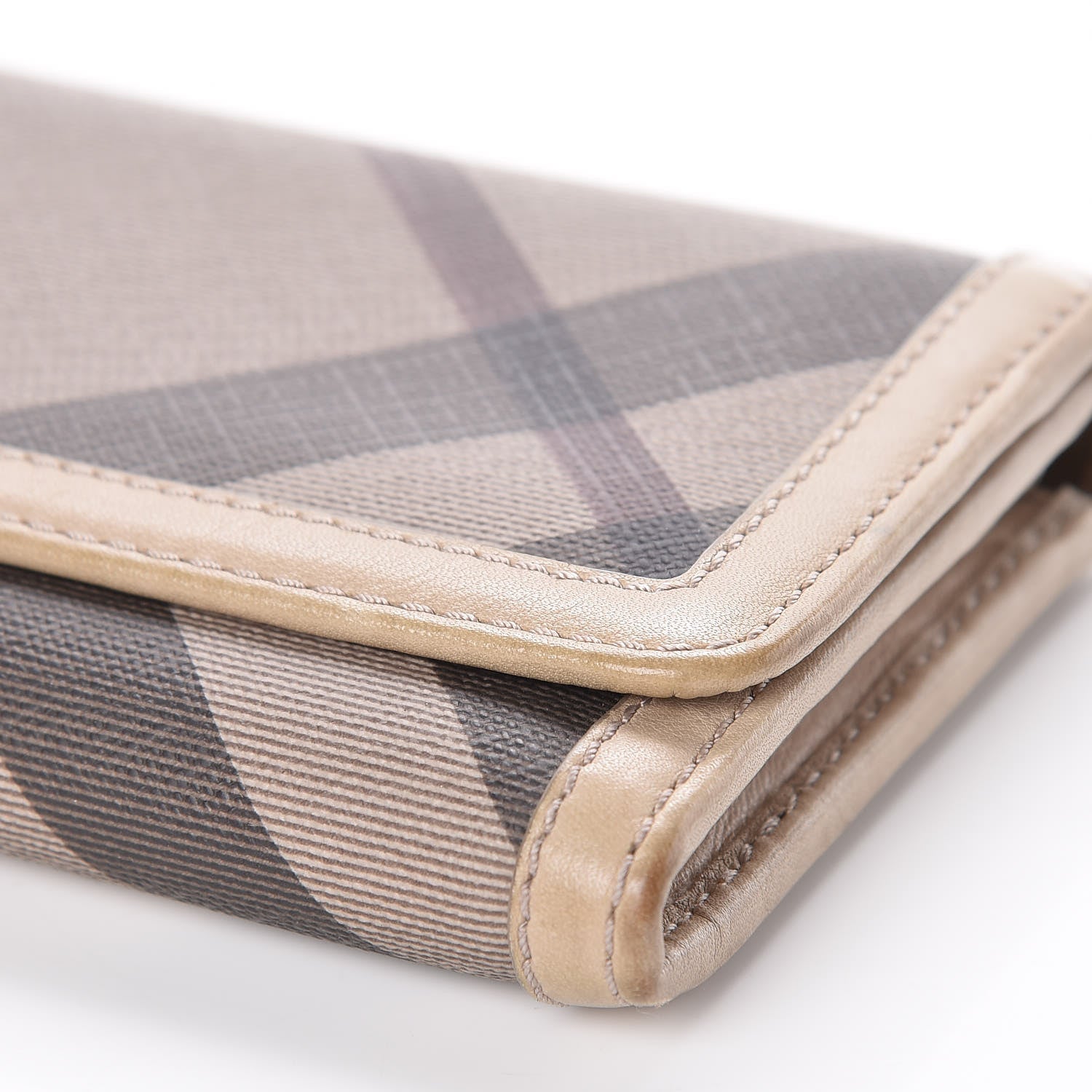 Burberry Smoked Check Continental Wallet Trench 12 of 12