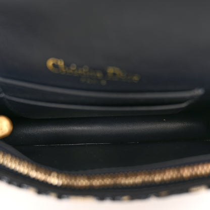 Christian Dior Oblique Saddle Belt Bag Blue 5 of 9