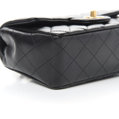 Chanel Lambskin Quilted Mini Rectangular Flap Black 9 of 12