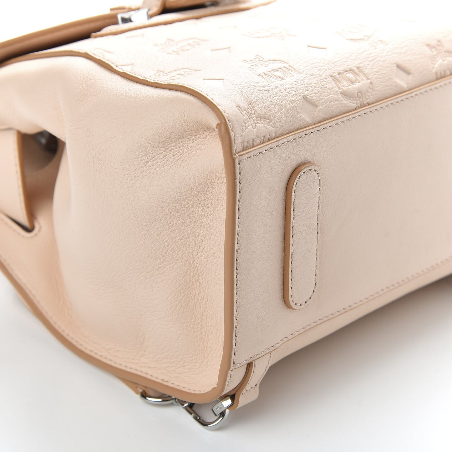 Calfskin Essential Monogram Small Backpack Bisque