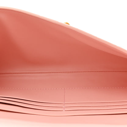 Bottega Veneta Nappa Intrecciato Long Andiamo Top Handle Clutch Rose 5 of 9