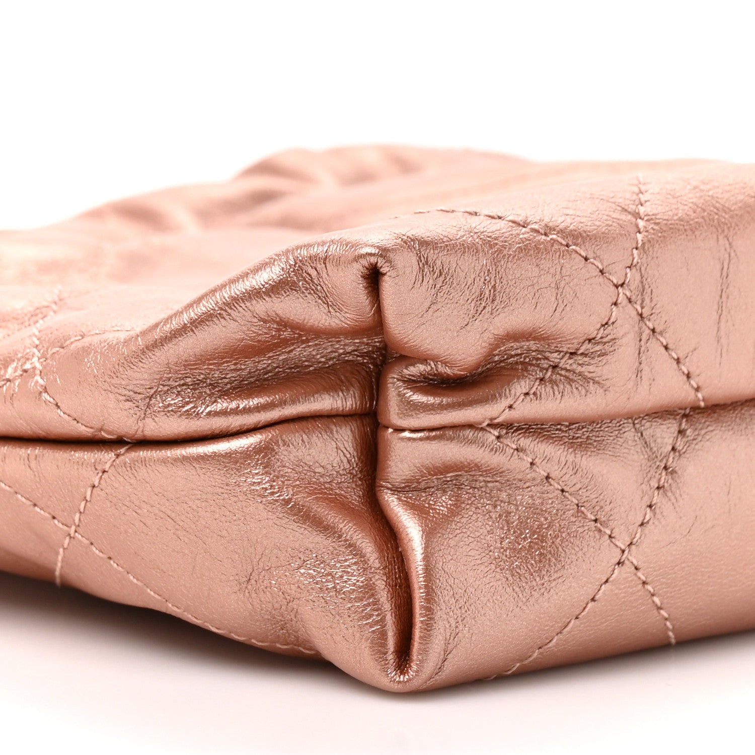 Chanel Metallic Calfskin Quilted Mini Chanel 22 Copper 10 of 10