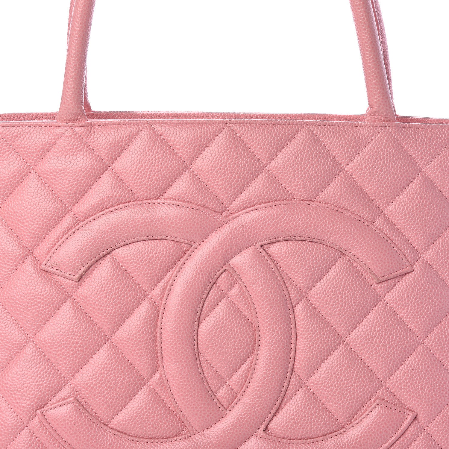 Chanel Caviar Quilted Medallion Tote Light Pink 8 of 10