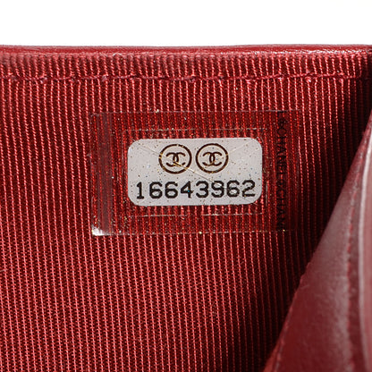 Chanel Caviar Quilted Zipped Pocket Wallet Red 7 of 7