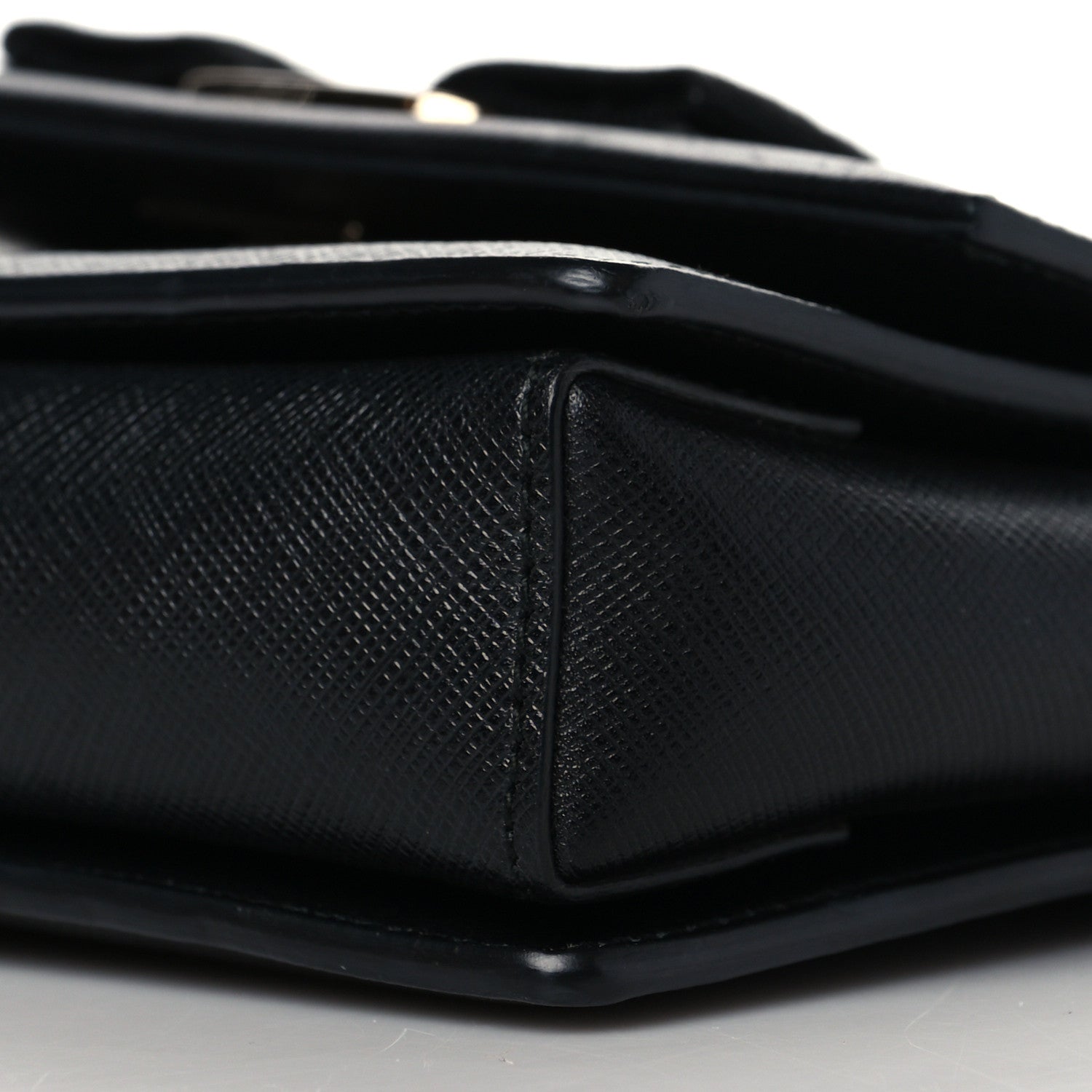 Salvatore Ferragamo Calfskin Vara Bow Mini Bag Black 9 of 9