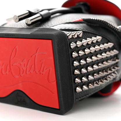 Christian Louboutin Calfskin Spiked Mini Explorafunk Keyring Bag Black 9 of 11