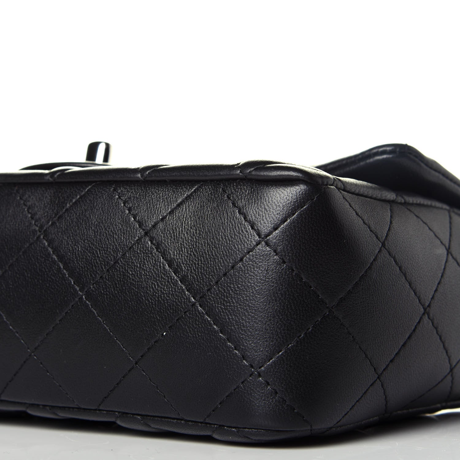 Chanel Lambskin Quilted Mini Rectangular Flap Black 9 of 9