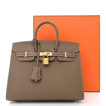 Hermes Epsom Birkin Sellier 25 Etoupe 11 of 11
