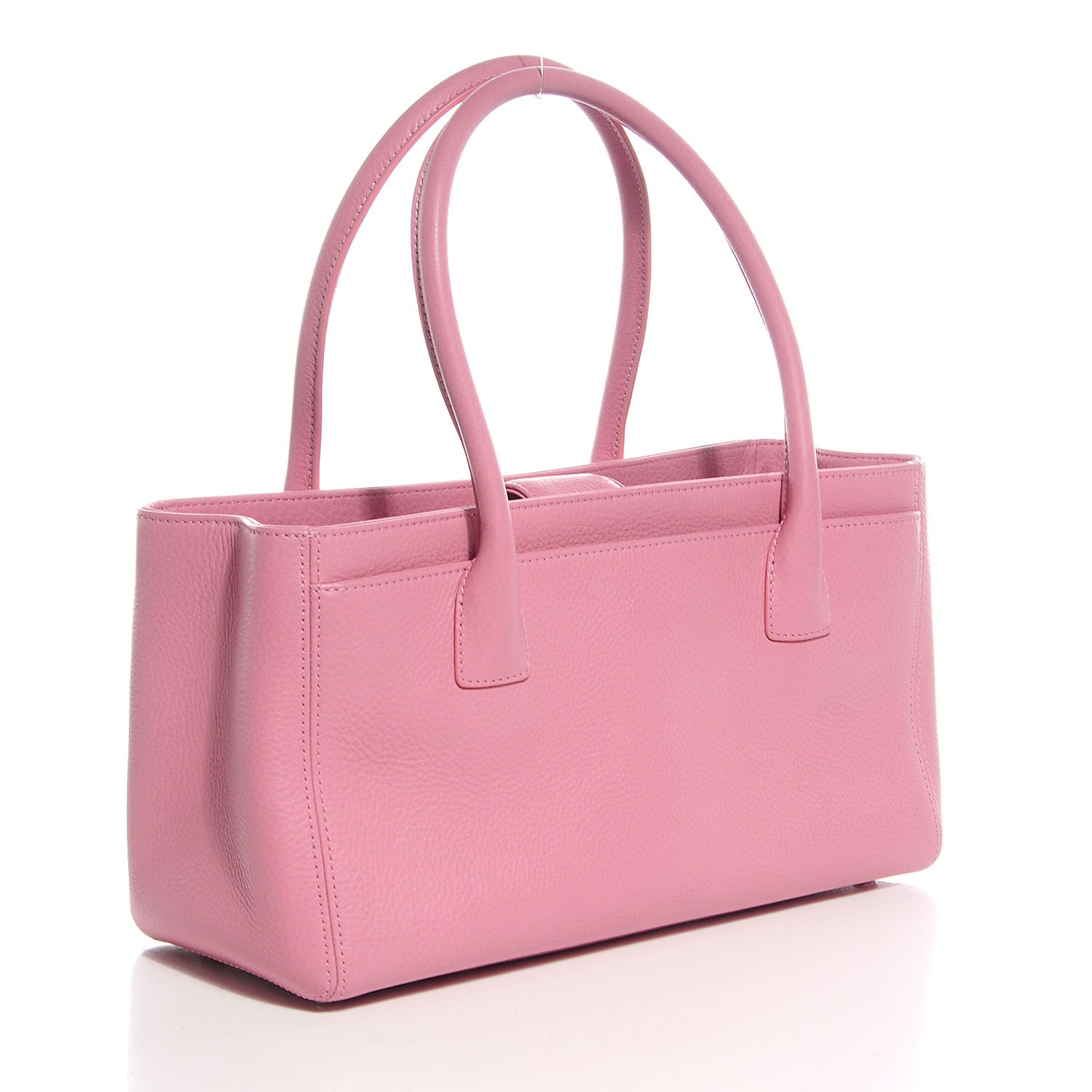 Chanel Calfskin Small Cerf Shopper Tote Pink 3 of 7