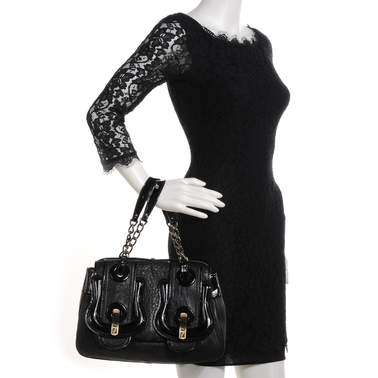 Nappa Patent B Bag Black