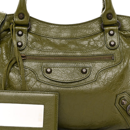 Balenciaga Agneau Classic Hardware Town Green 7 of 9