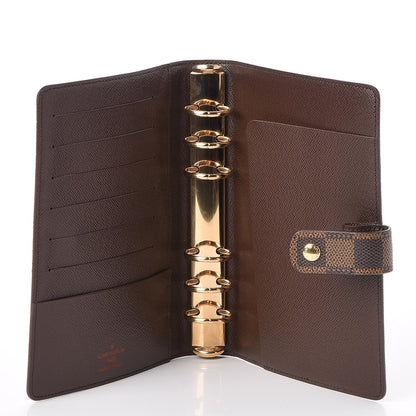 Louis Vuitton Damier Ebene Medium Ring Agenda Cover 5 of 7