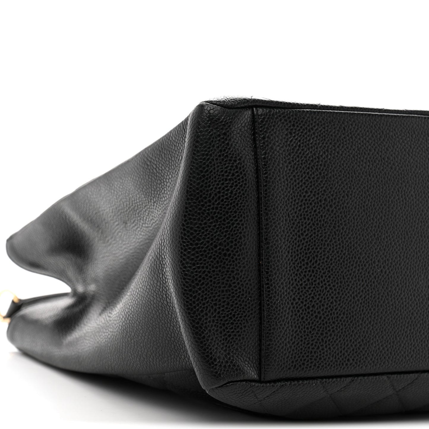 Caviar Quilted Grand Shopping Tote GST Black