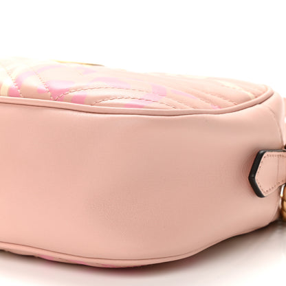 Gucci Calfskin Matelasse GucciGhost Small GG Marmont Chain Shoulder Bag Perfect Pink Rosa Ivory 10 of 10