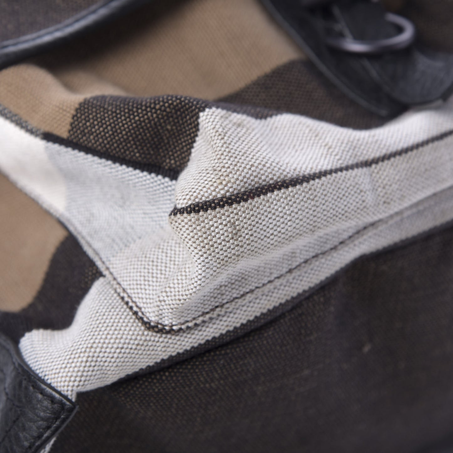 Canvas Mega Check Korbin Backpack Camel