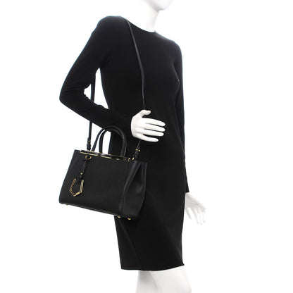 Fendi Vitello Elite Petite 2Jours Tote Black 2 of 9