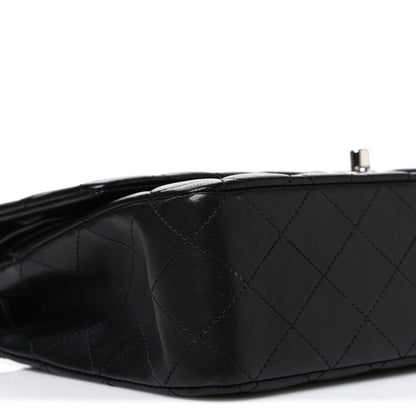 Chanel Lambskin Quilted Medium Double Flap Black 9 of 10