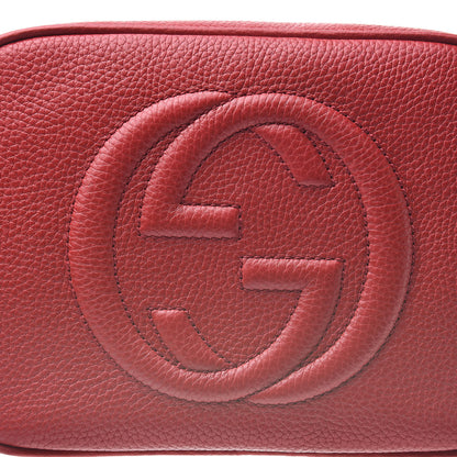 Gucci Pebbled Calfskin Small Soho Disco Bag Tabasco Red 8 of 10