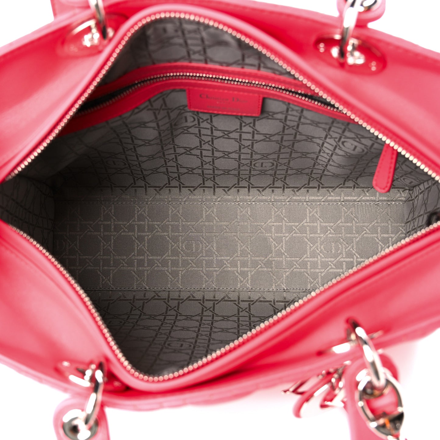 Lambskin Cannage Large Lady Dior Pink