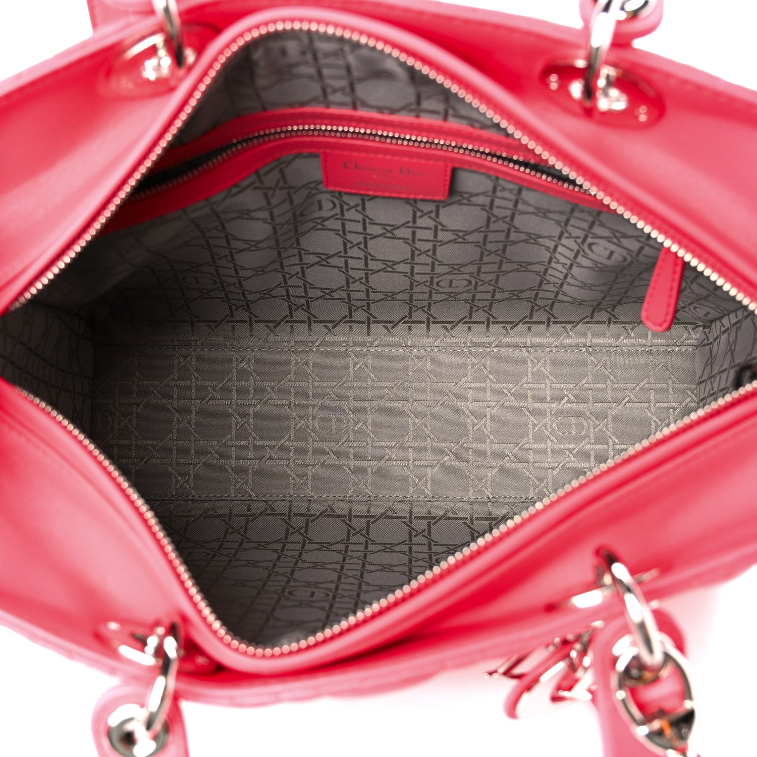 Christian Dior Lambskin Cannage Large Lady Dior Pink 5 of 11