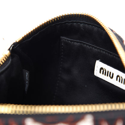 Miu Miu Jacquard Madras Logo Crossbody White 9 of 10