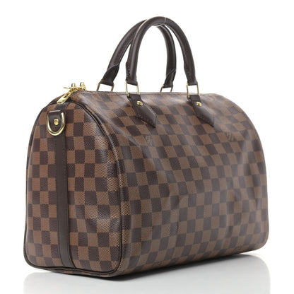 Louis Vuitton Damier Ebene Speedy Bandouliere 30 2 of 9