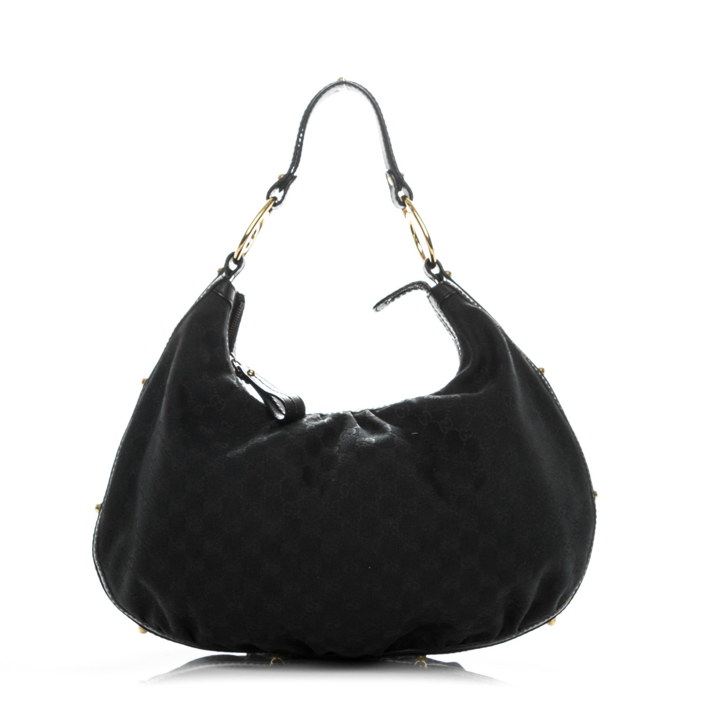 Monogram Medium Interlocking Hobo Black