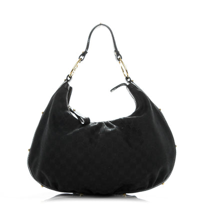 Gucci Monogram Medium Interlocking Hobo Black 1 of 7