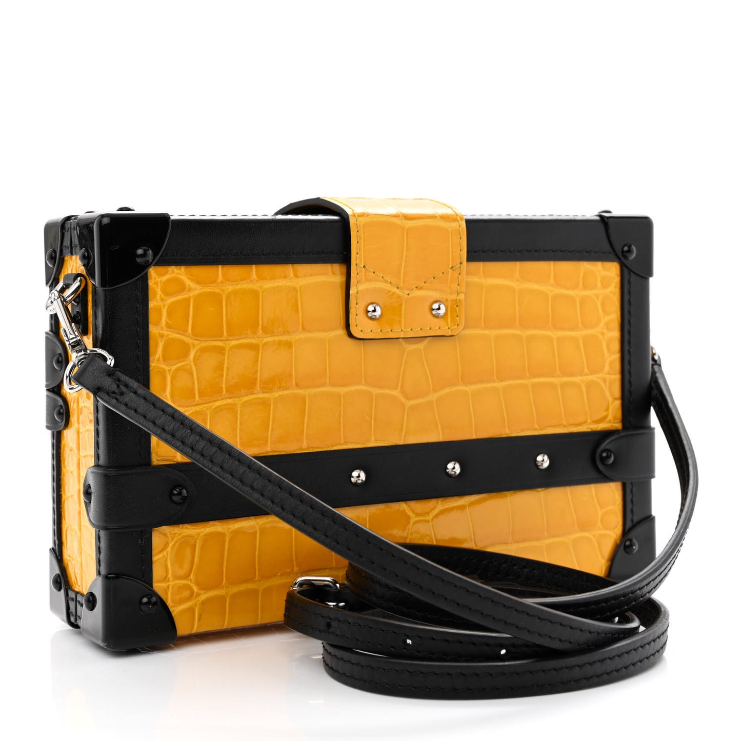 Crocodile Petite Malle Jaune D'Or
