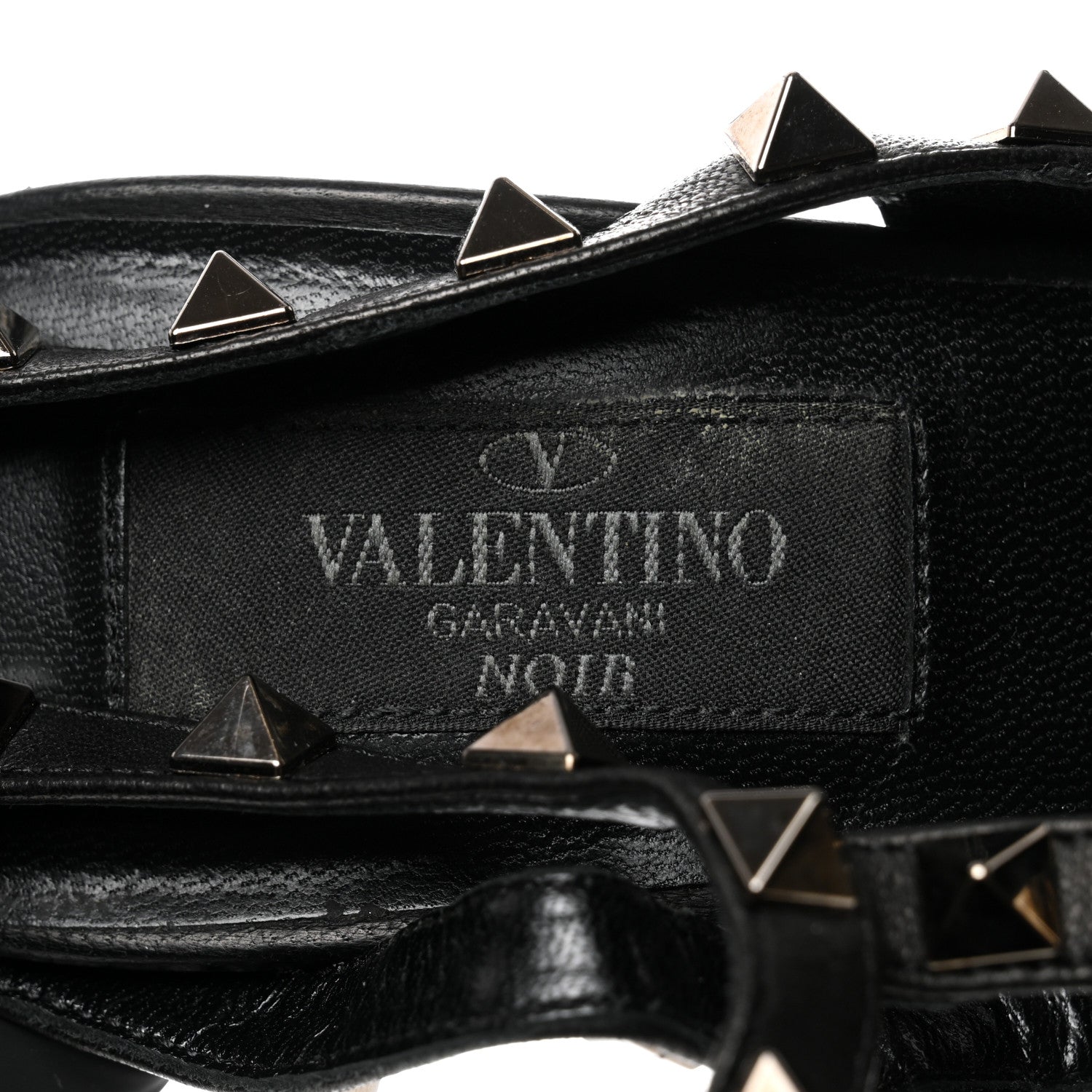 Valentino Garavani Calfskin Rockstud Ankle Strap 100mm Pumps 36.5 Black 6 of 7